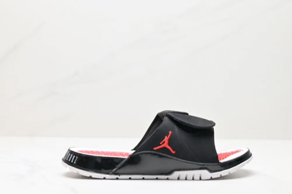 СЛАНЦЫ NIKE JORDAN HYDRO IV RETRO черно-красный-купить в-time2win.ru